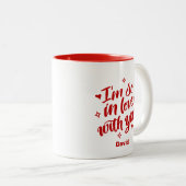 私はあなたをとても愛している ツートーンマグカップ (正面右)