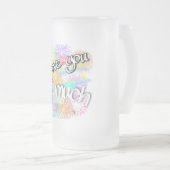 私はあなたをとても愛している フロストグラスビールジョッキ (正面右)