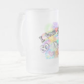 私はあなたをとても愛している フロストグラスビールジョッキ (正面左)