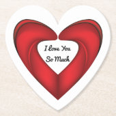 私はあなたをとても愛している ペーパーコースター (正面)