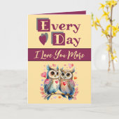 私はあなたをもっと愛しているブルゴーニュイエローバレンタイン カード (黄色い花)