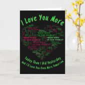 私はあなたをもっと愛している カード (黄色い花)