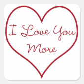 私はあなたをもっと愛している スクエアシール (正面)