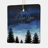 私はあなたをもっと愛している セラミックオーナメント (左)