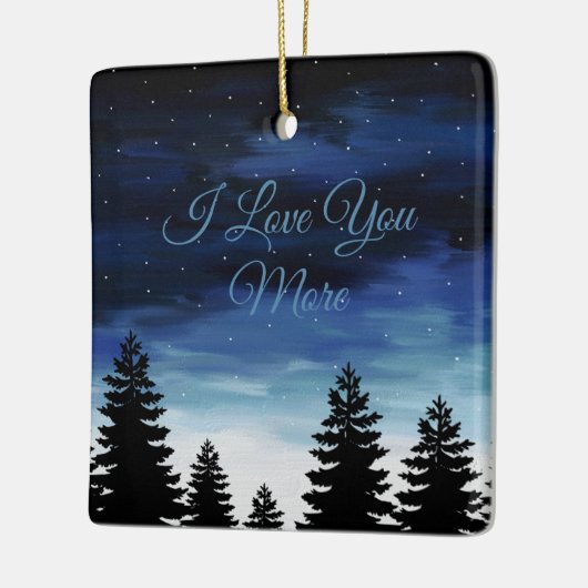 私はあなたをもっと愛している セラミックオーナメント (左)