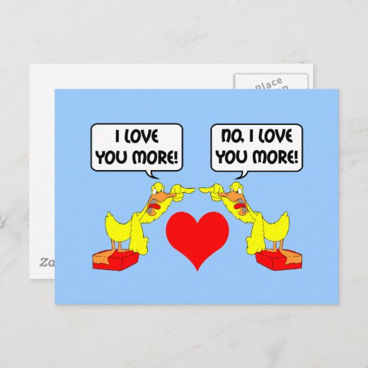 私はあなたをもっと愛している ポストカード (正面/裏面)