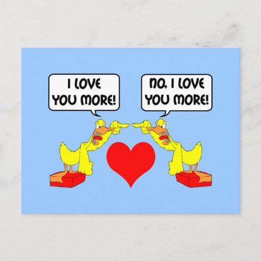 私はあなたをもっと愛している ポストカード (正面)