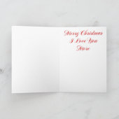 私はあなたをもっと愛する雪だるま シーズンカード (内部)