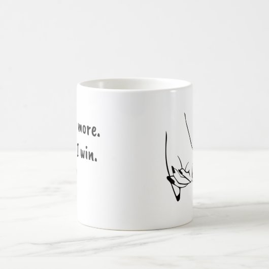 私はあなたをより愛する赤いハートモダントレンディーマグ コーヒーマグカップ (中央)