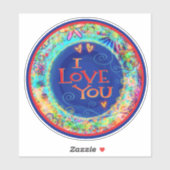 私はあなたをインスピリシティおもしろいブルートレンディーフローラ シール (シート)