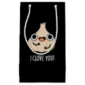 私はあなたをクローブおもしろいスパイスガーリックプンダークブルーグ スモールペーパーバッグ (正面)