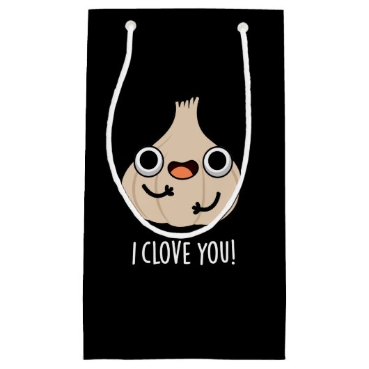 私はあなたをクローブおもしろいスパイスガーリックプンダークブルーグ スモールペーパーバッグ (正面)