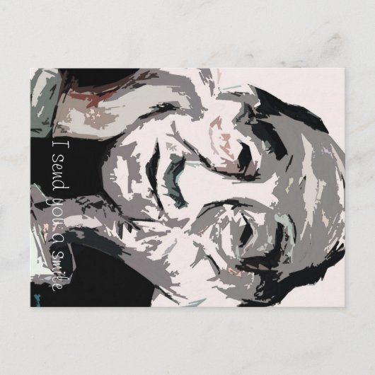 私はあなたをスマイル ポストカード (正面)