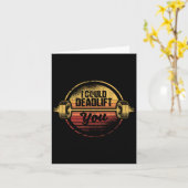 私はあなたをデッドリフティングジおもしろいムフィットネス カード (黄色い花)