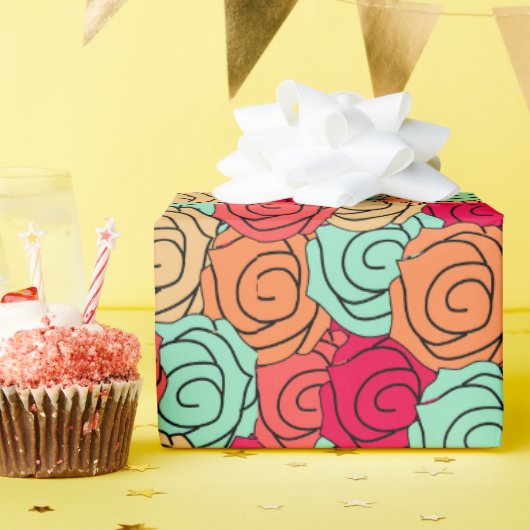 私はあなたをバラ園と約束しなかった ラッピングペーパー (誕生日パーティー)