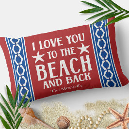私はあなたをビーチとバック海岸に愛航海のす ランバークッション