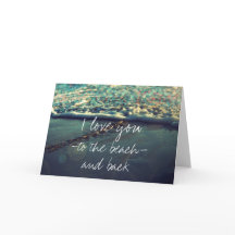 私はあなたをビーチと背中に愛している