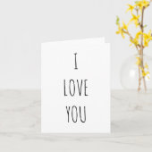 私はあなたをミニマルに愛している カード (黄色い花)