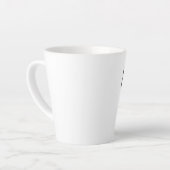 私はあなたをラテのコーヒーマグが大好き カフェラテマグ (左アングル)