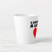 私はあなたをラテのコーヒーマグが大好き カフェラテマグ (正面)
