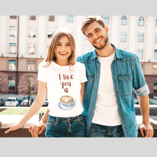 私はあなたをラテ好きだ Tシャツ