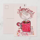 私はあなたをラテ ポストカード (正面/裏面)