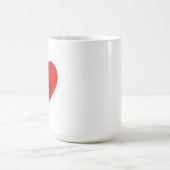 私はあなたをロマンチックおもしろいに耐える コーヒーマグカップ (中央)