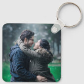 私はあなたをワッフルのロットカスタム写真バレンタイン キーホルダー (裏面)