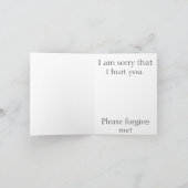 私はあなたを傷つけてごめんなさい。 カード (内部)