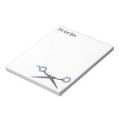 私はあなたを切る（青毛切り鋏） ノートパッド (回転)