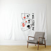 私はあなたを刺す幽霊ナースおもしろいRNハロウィンゴ タペストリー (インサイチュ(横))