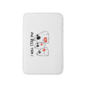 私はあなたを刺す幽霊ナースおもしろいRNハロウィンゴ バスマット (正面縦)