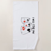 私はあなたを刺す幽霊ナースおもしろいRNハロウィンゴ ビーチタオル (正面)