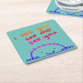 私はあなたを参照して、私を参照して、あなたを参照して – coaster スクエアペーパーコースター (アングル)