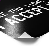 私はあなたを受け入れる愛しているようだゲイプライドLGBTシャツ フォトプリント            (角)