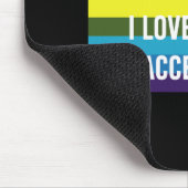 私はあなたを受け入れる愛しているようだゲイプライドLGBTシャツ マウスパッド (コーナー)