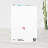 私はあなたを噛む |かわいい笑顔のシャークバレンタインデー シーズンカード (裏面)