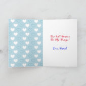 私はあなたを噛む |かわいい笑顔のシャークバレンタインデー シーズンカード (内部)