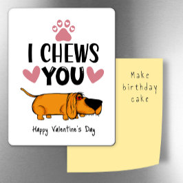 私はあなたを噛む…犬の冷蔵庫からバレンタイン マグネット