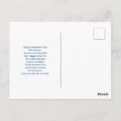 私はあなたを大好ファンシーきゴールデン華美ハート ポストカード (裏面)