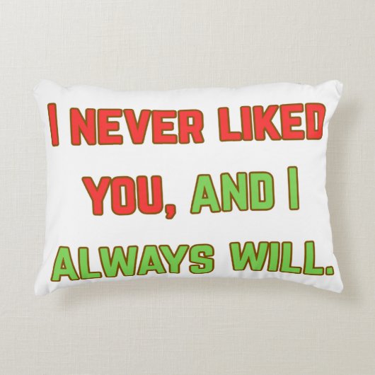 私はあなたを好きではなかった アクセントクッション (正面)