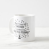 私はあなたを好きにするような気力がない コーヒーマグカップ (正面左)