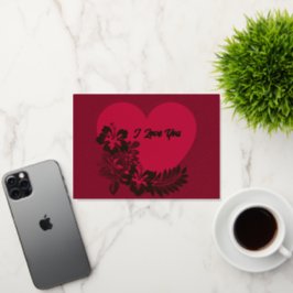 私はあなたを好パーソナライズされたきゴールドフォイル折り畳みカード 箔シーズンカード