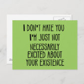 私はあなたを嫌いではない ポストカード (正面/裏面)