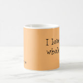 私はあなたを完全なラテコーヒーマグが大好き コーヒーマグカップ (中央)