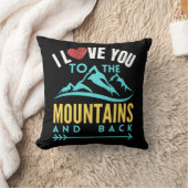 私はあなたを山とバックに愛している – クッション (ブランケット)