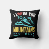 私はあなたを山とバックに愛している – クッション (裏面)