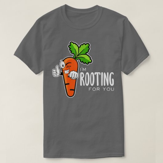 私はあなたを応援している赤いビート野菜のベジータ Tシャツ (デザイン正面)