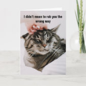 私はあなたを悪い方向にこするつもりはなかったのですが、ごめんなさい! カード (正面)