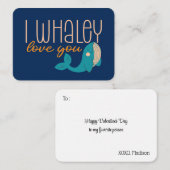 私はあなたを愛しおもしろいているパントキッズバレンタインデー ノートカード (正面/裏面)